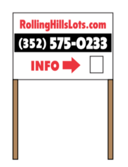 RollingHillsLots.com for sale sign